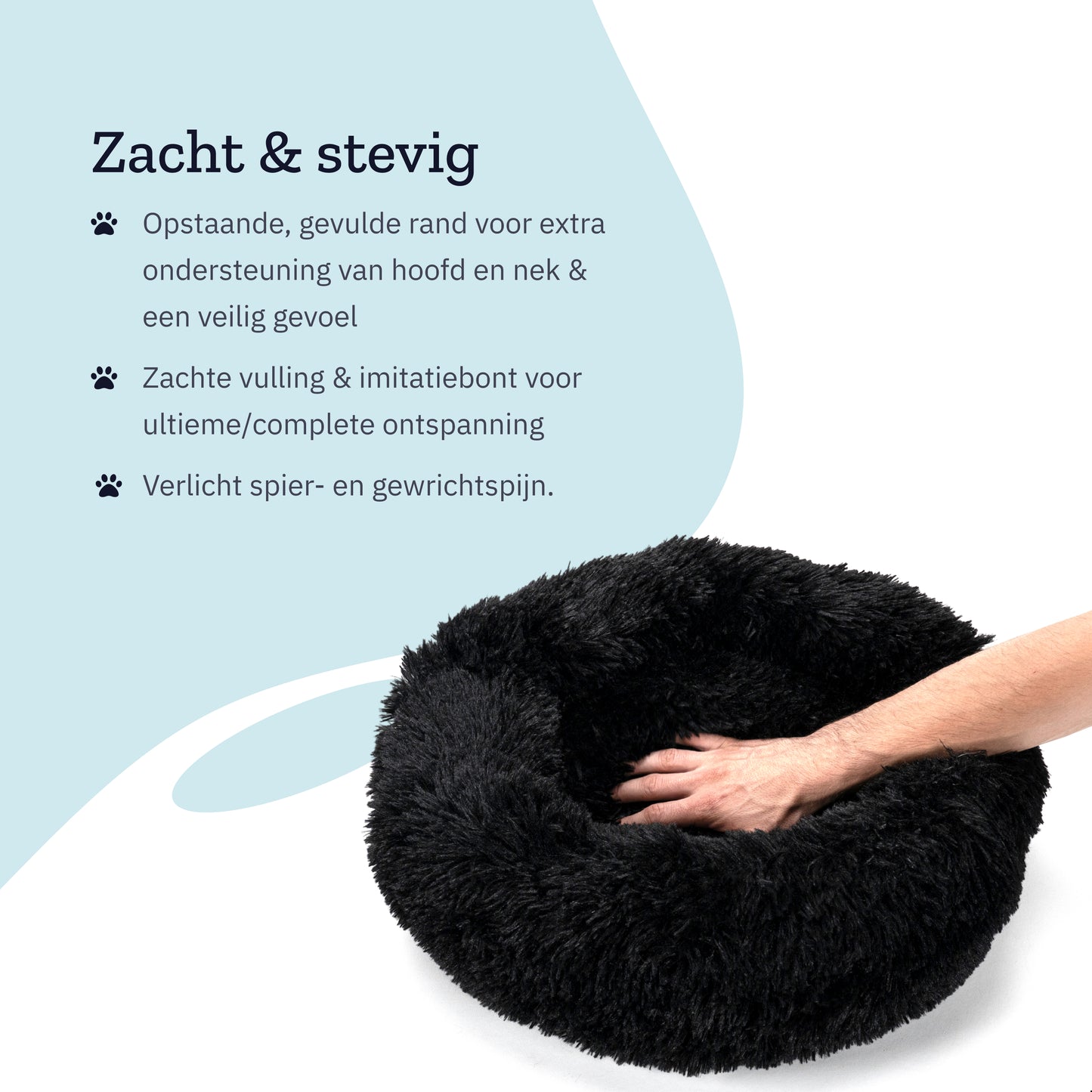 All 4 Pets Supply® Hondenmand Donut - Maat XS - Geschikt voor Honden en Katten tot 30 cm