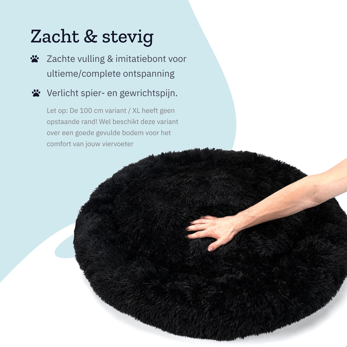 All 4 Pets Supply Hondenmand Donut - Maat XL - Geschikt Voor Honden Tot 80 cm