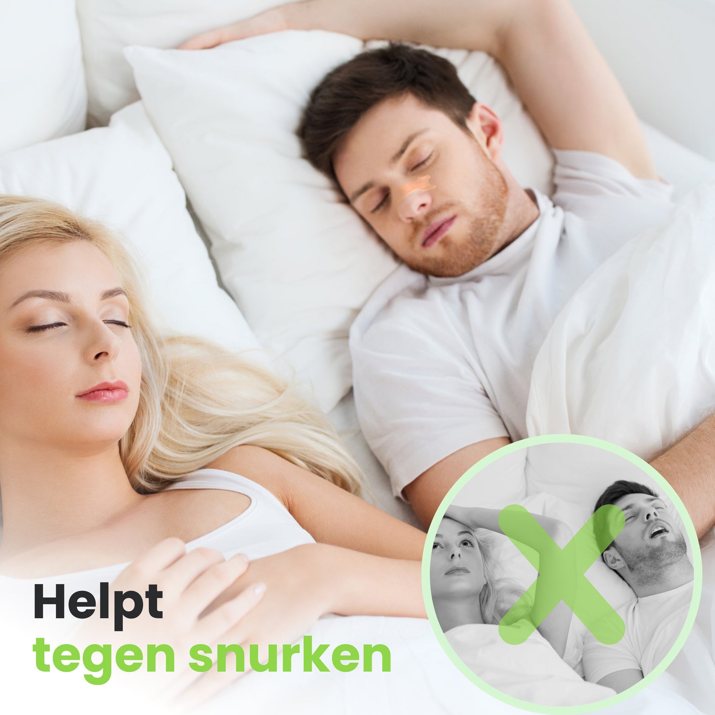 2BEHEALTHY Universele Neusstrips - 50 stuks - Anti Snurk Neuspleisters / Neusspreider - Beige