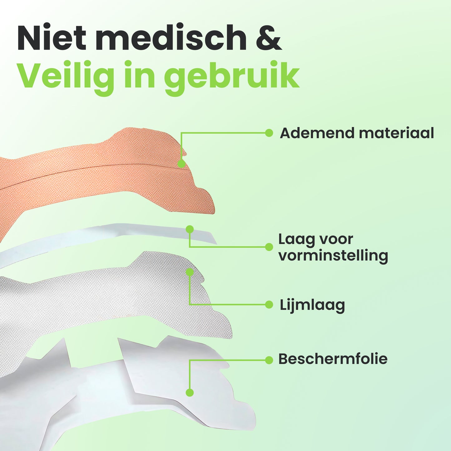 2BEHEALTHY Universele Neusstrips - 50 stuks - Anti Snurk Neuspleisters / Neusspreider - Beige