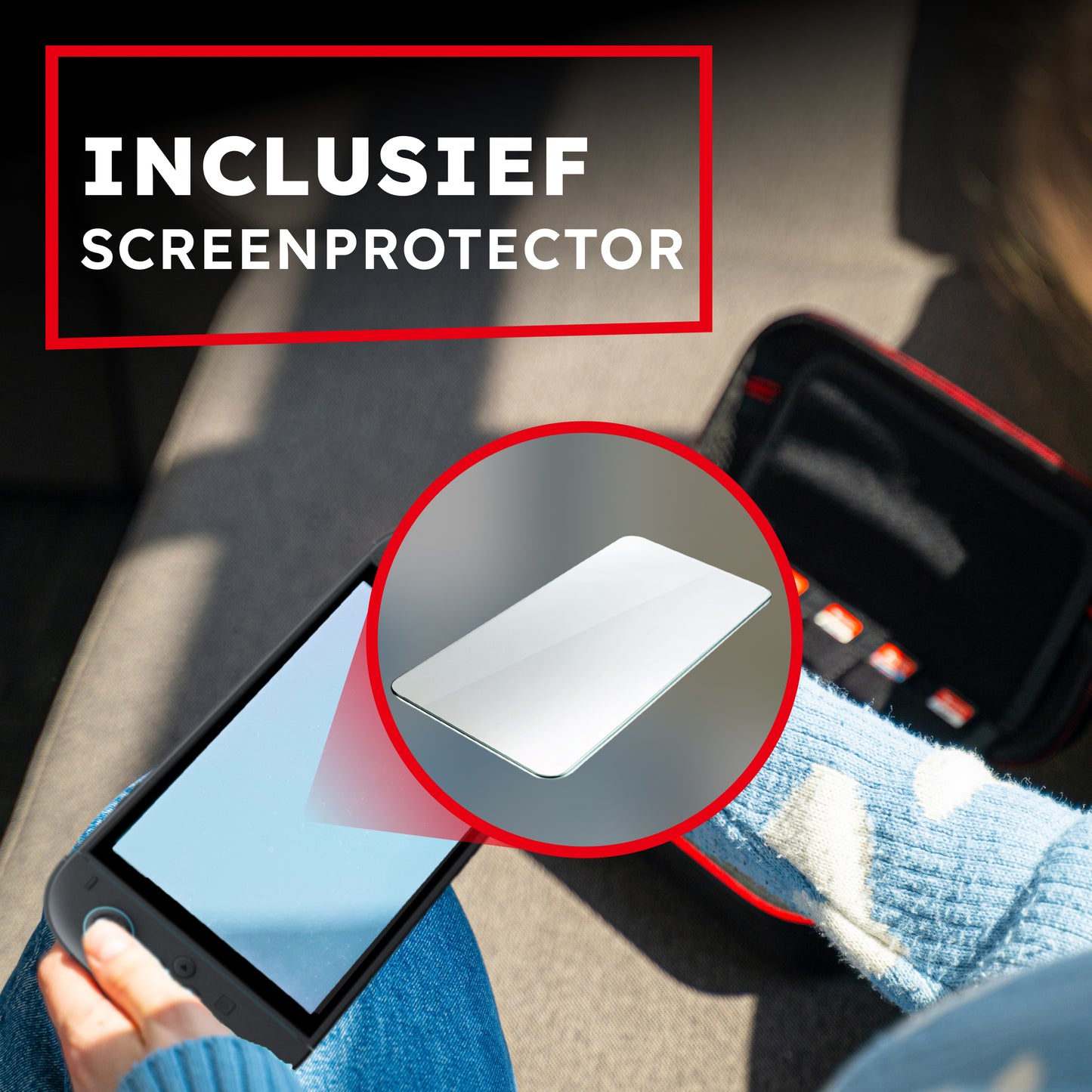 2BEFUN Nintendo Switch 2 Case incl. Screenprotector geschikt voor Nintendo Switch 2 - Nintendo Switch 2 Hoes - Nintendo Switch 2 Accessoires - Zwart