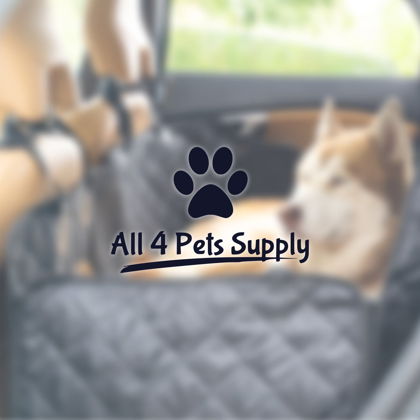 All 4 Pets Supply Hondendeken Auto Achterbank en Kofferbak Waterdicht - Incl. twee hondenriemen auto