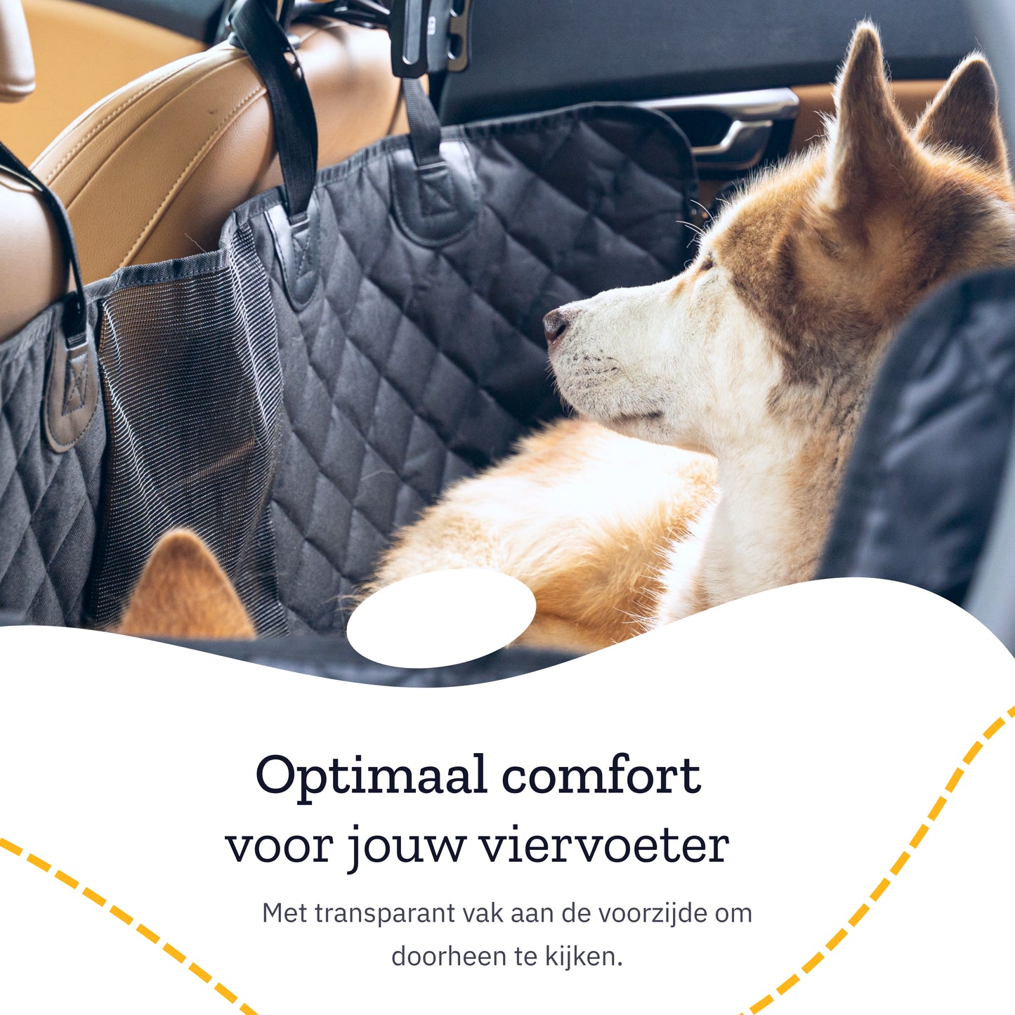 All 4 Pets Supply Hondendeken Auto Achterbank en Kofferbak Waterdicht - Incl. twee hondenriemen auto