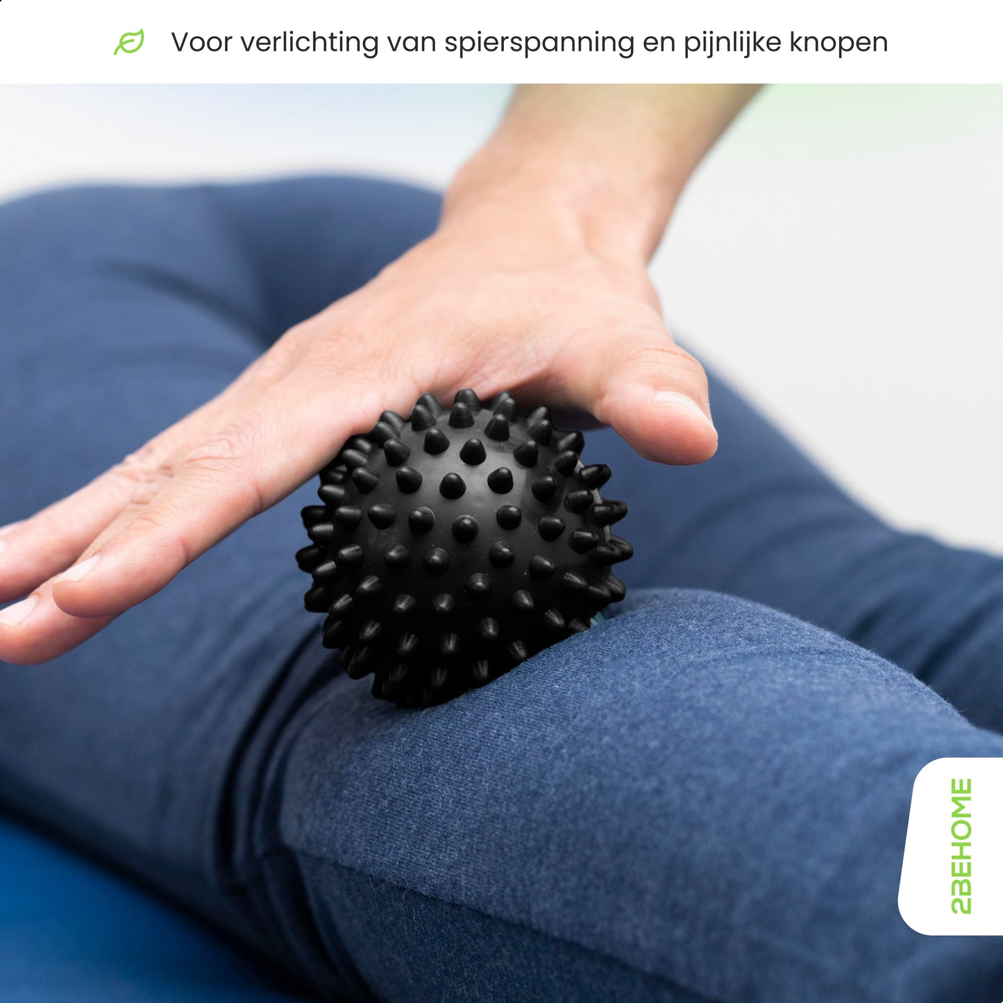 2BEHEALTHY Stevige Spijkermat met Kussen en Triggerpoint Bal - 70 x 41 cm - Shakti Mat - Acupressuur mat