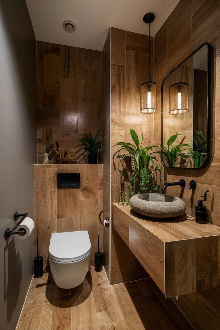 Inspirerende Tegelideeën met Houtlook voor Een Stijlvol Toilet