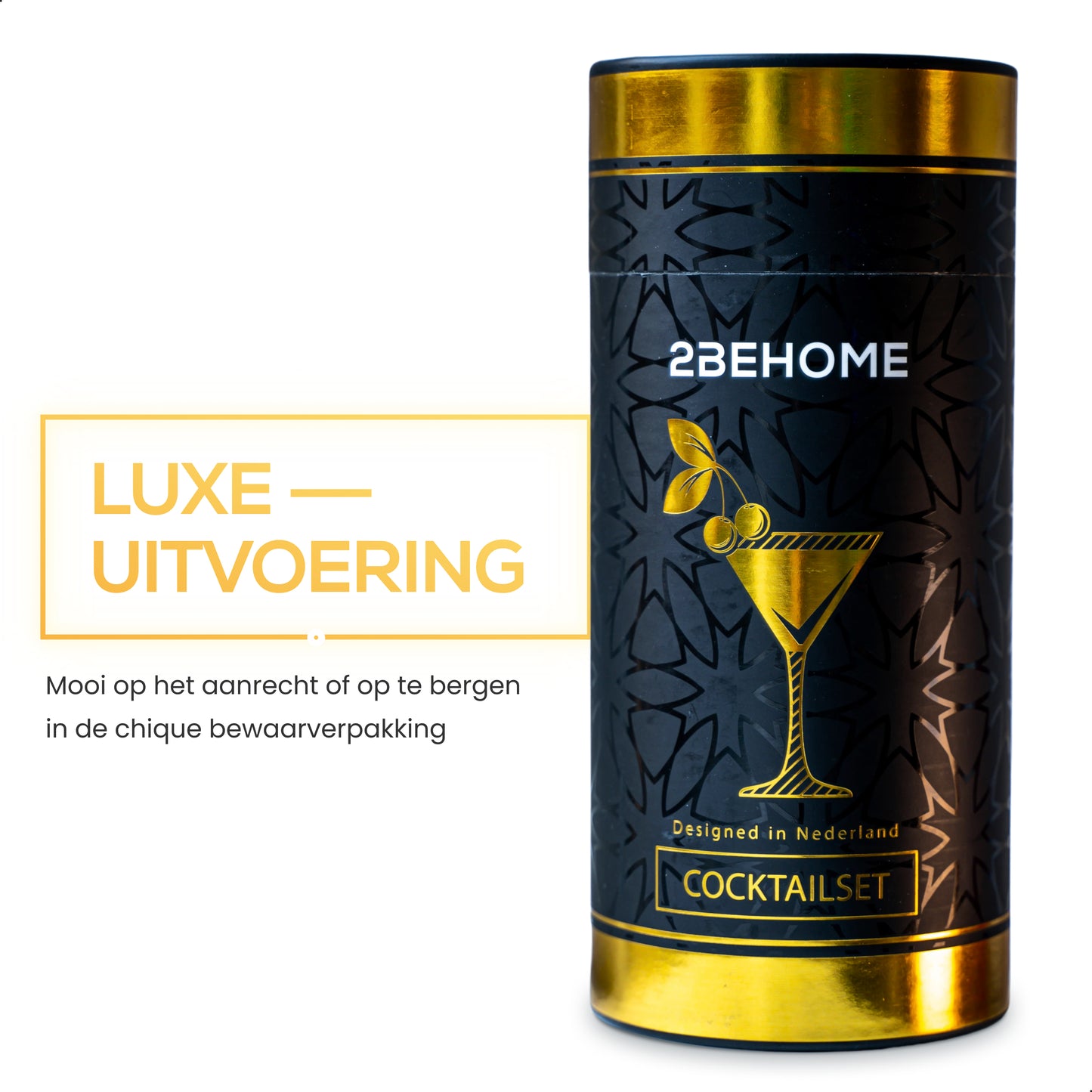 2BEHOME® Cocktail Set 12-Delig - Incl. Cocktail Shaker Set (750ml) & Cocktail boek met recepten