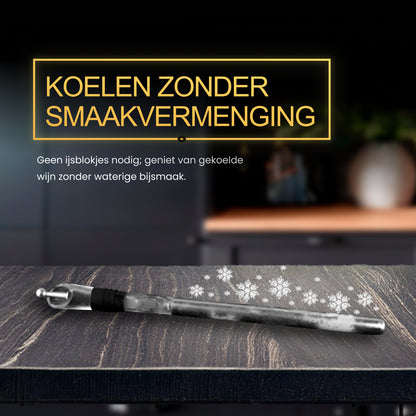 2BEHOME® Luxe Wijnkoeler stick - Inclusief Schenktuit & Wijnstopper - Wijnkoeler staaf