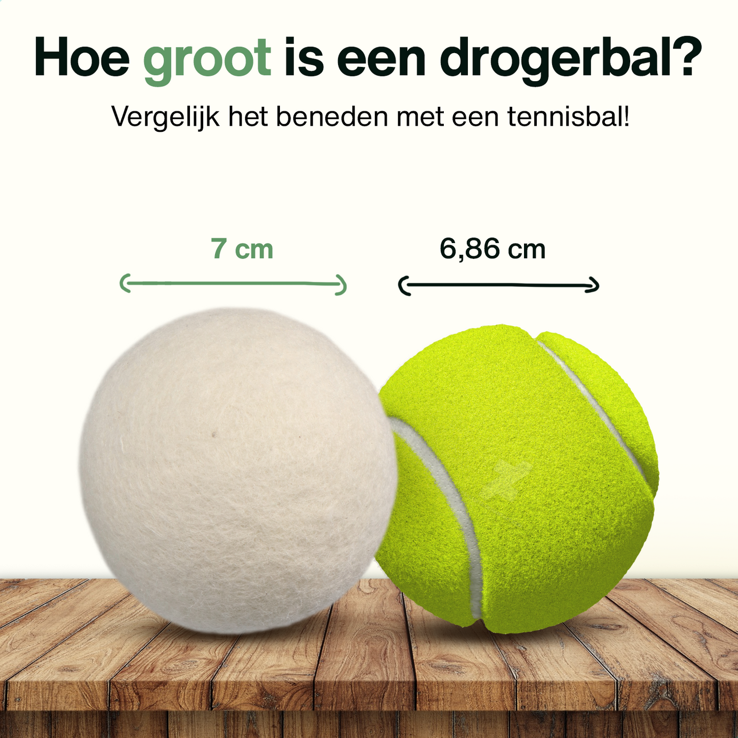 2BEHOME® 6XL Drogerballen Voor Wasdrogers - Wasdrogerballen - Wit