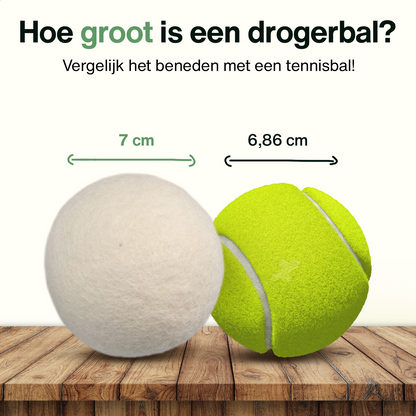 2BEHOME® 6XL Drogerballen Voor Wasdrogers - Wasdrogerballen - Wit