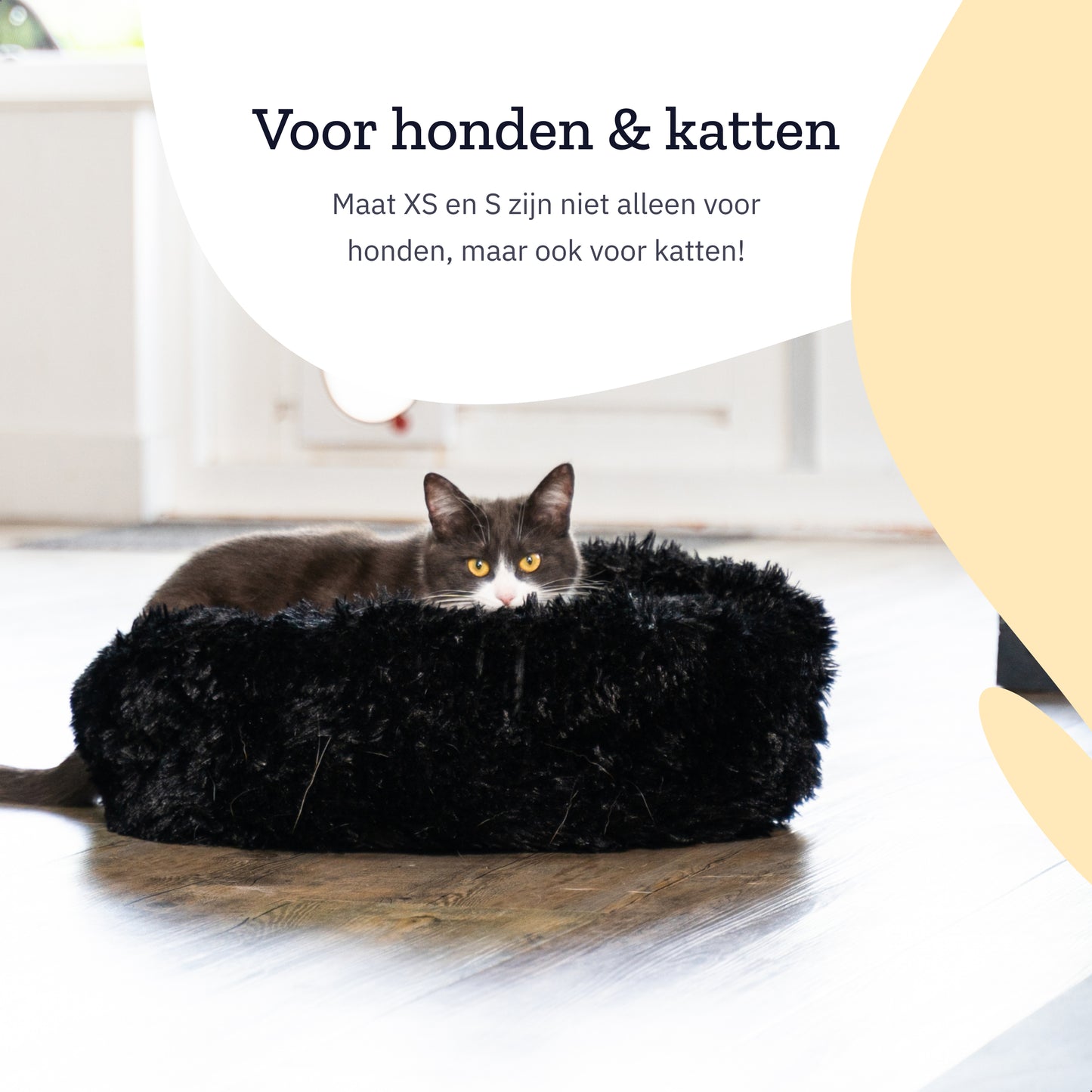 All 4 Pets Supply® Hondenmand Donut - Maat S - Geschikt voor Honden en Katten tot 40 cm