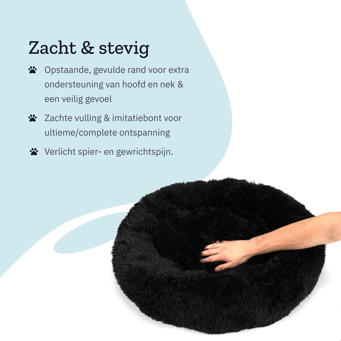 All 4 Pets Supply® Hondenmand Donut - Maat M - Geschikt Voor Honden Tot 50 cm