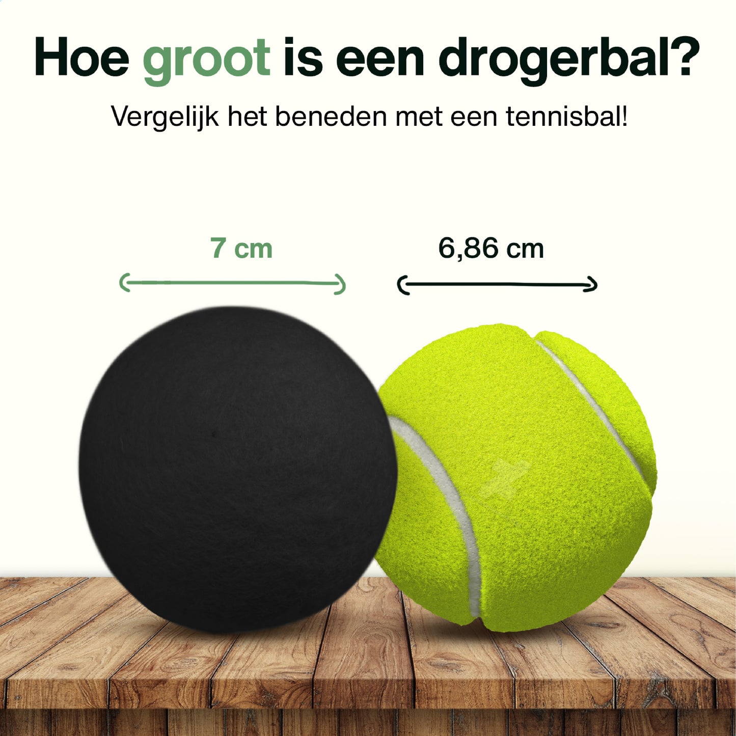 2BEHOME® 6XL Drogerballen Voor Wasdrogers - Wasdrogerballen - Zwart