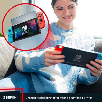 2BEFUN® Nintendo Switch Hoes Incl. Screenprotector