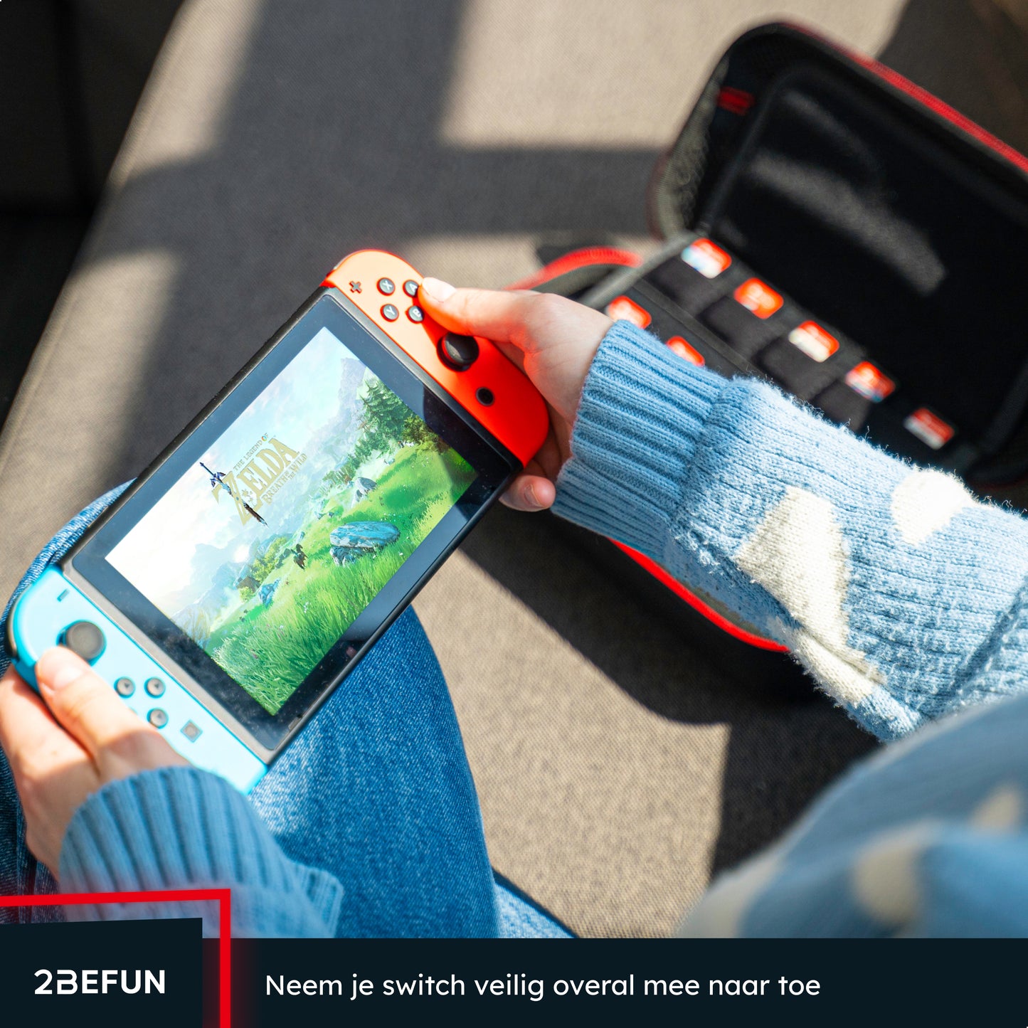 2BEFUN® Nintendo Switch Hoes Incl. Screenprotector