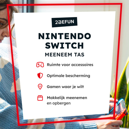 2BEFUN® Nintendo Switch Hoes Incl. Screenprotector