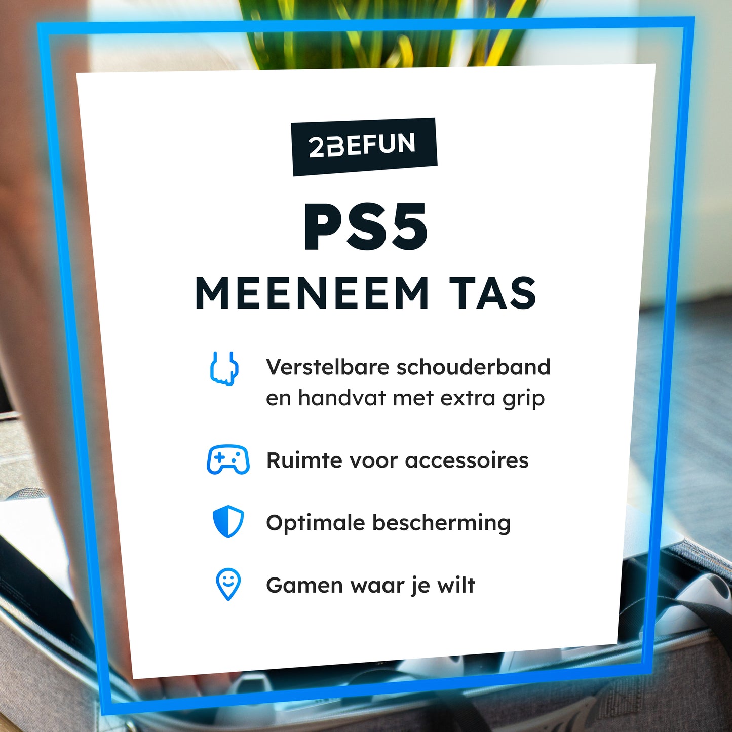 2BEFUN® Luxe PS5 Tas - PS5 Koffer & Case - Ook voor PS5 Accessoires