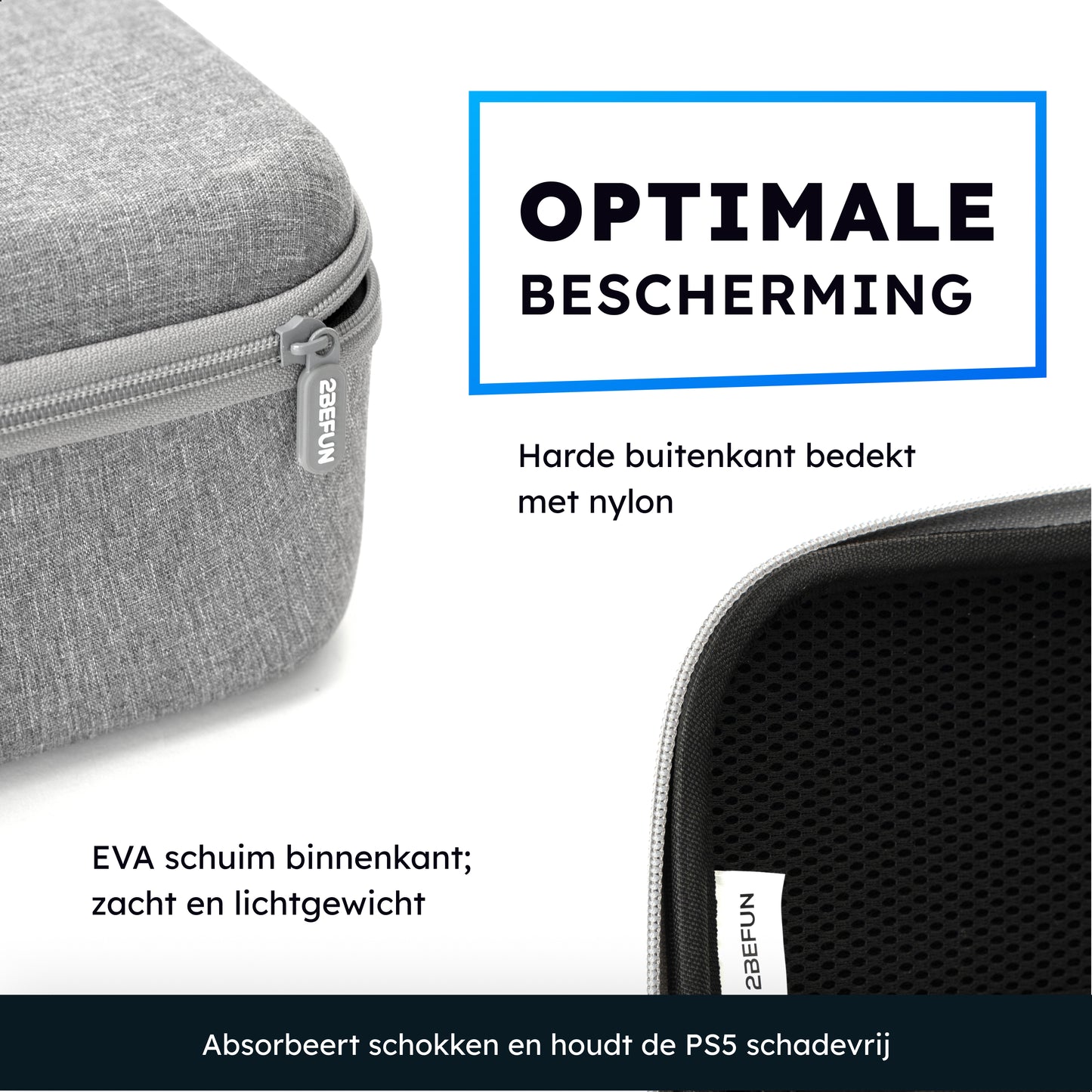 2BEFUN® Luxe PS5 Tas - PS5 Koffer & Case - Ook voor PS5 Accessoires
