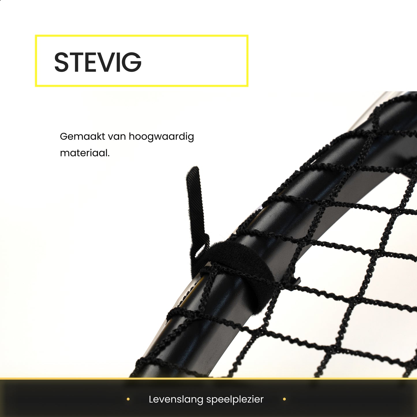 2BEHOME Roundnet set - Ook voor Spikeball & Roundball - Geel