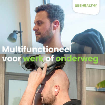 2BEHEALTHY Slaapoordoppen - 2 Paar (M&L) - Festival oordopjes - Roze