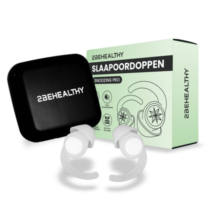 2BEHEALTHY Slaapoordoppen - 2 Paar (M&L) - Festival oordopjes - Wit