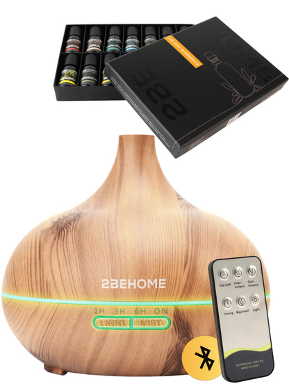 Aroma diffuser luchtbevochtiger met etherische olie set en afstandsbediening