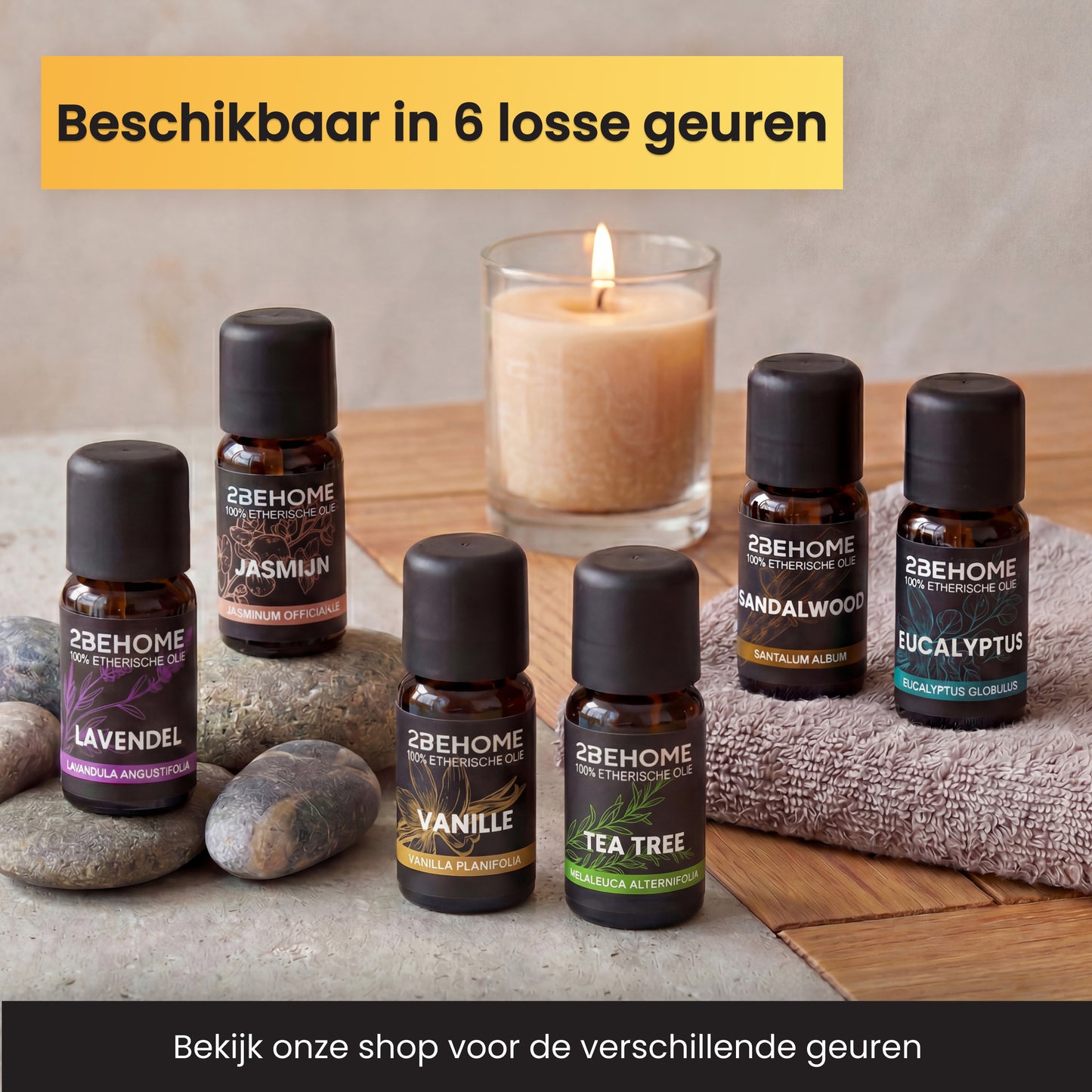2BEHOME Etherische Olie Lavendel - 10 ML - 1 Stuk - Essentiële olie voor Aromatherapie