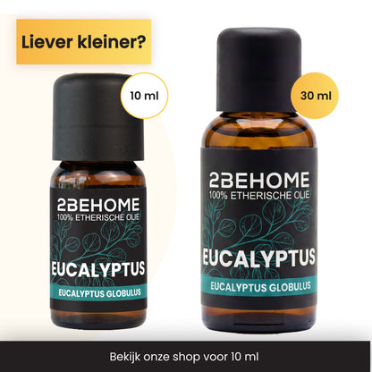 2BEHOME Etherische Olie Eucalyptus - 30 ML - 1 Stuk - Essentiële olie voor Aromatherapie