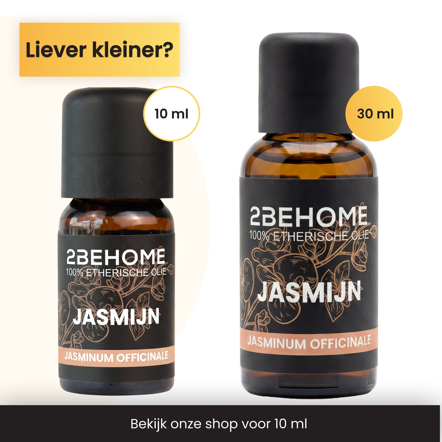 2BEHOME Etherische Olie Jasmijn - 30 ML - 1 Stuk - Essentiële olie voor Aromatherapie