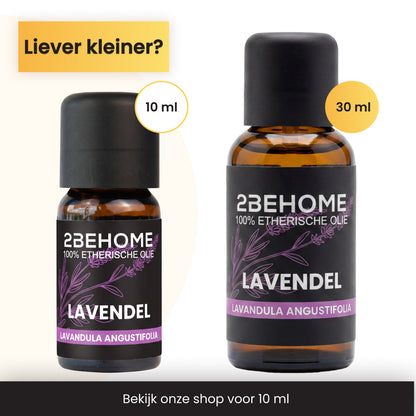 2BEHOME Etherische Olie Lavendel - 30 ML - 1 Stuk - Essentiële olie voor Aromatherapie