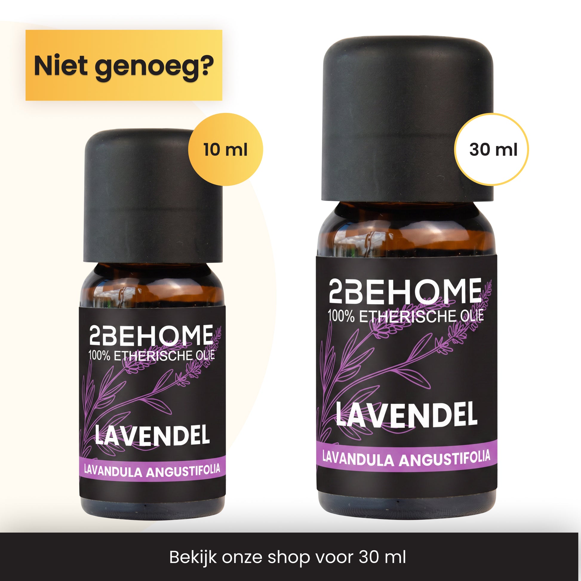 2BEHOME Etherische Olie Lavendel - 10 ML - 1 Stuk - Essentiële olie voor Aromatherapie