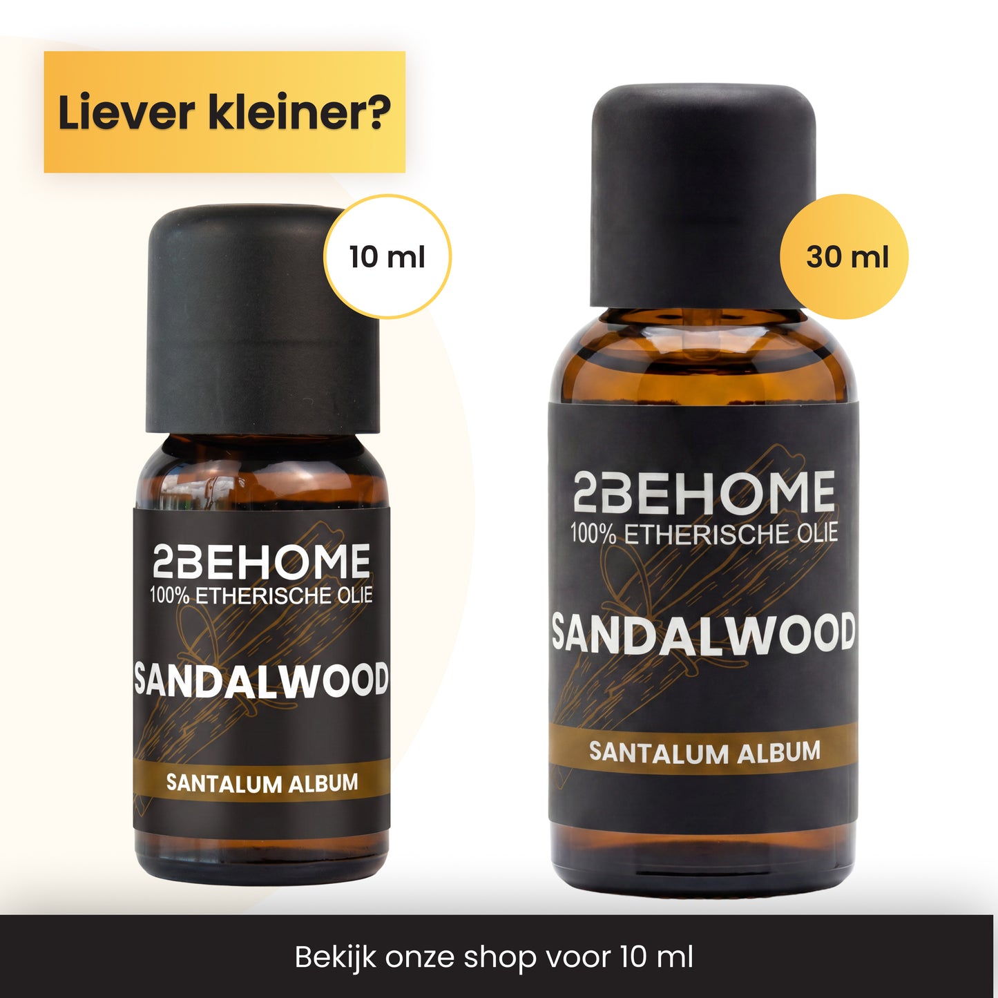 2BEHOME Etherische Olie Sandelwood - 30 ML - 1 Stuk - Essentiële olie voor Aromatherapie