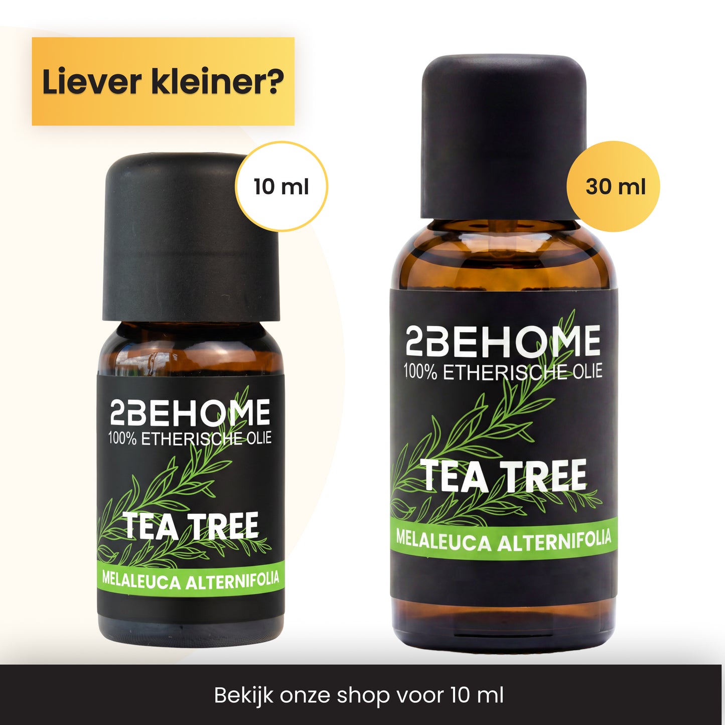 2BEHOME Etherische Olie Tea Tree - 30 ML - 1 Stuk - Essentiële olie voor Aromatherapie