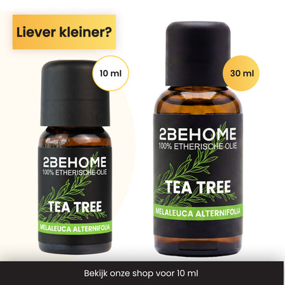 2BEHOME Etherische Olie Tea Tree - 30 ML - 1 Stuk - Essentiële olie voor Aromatherapie
