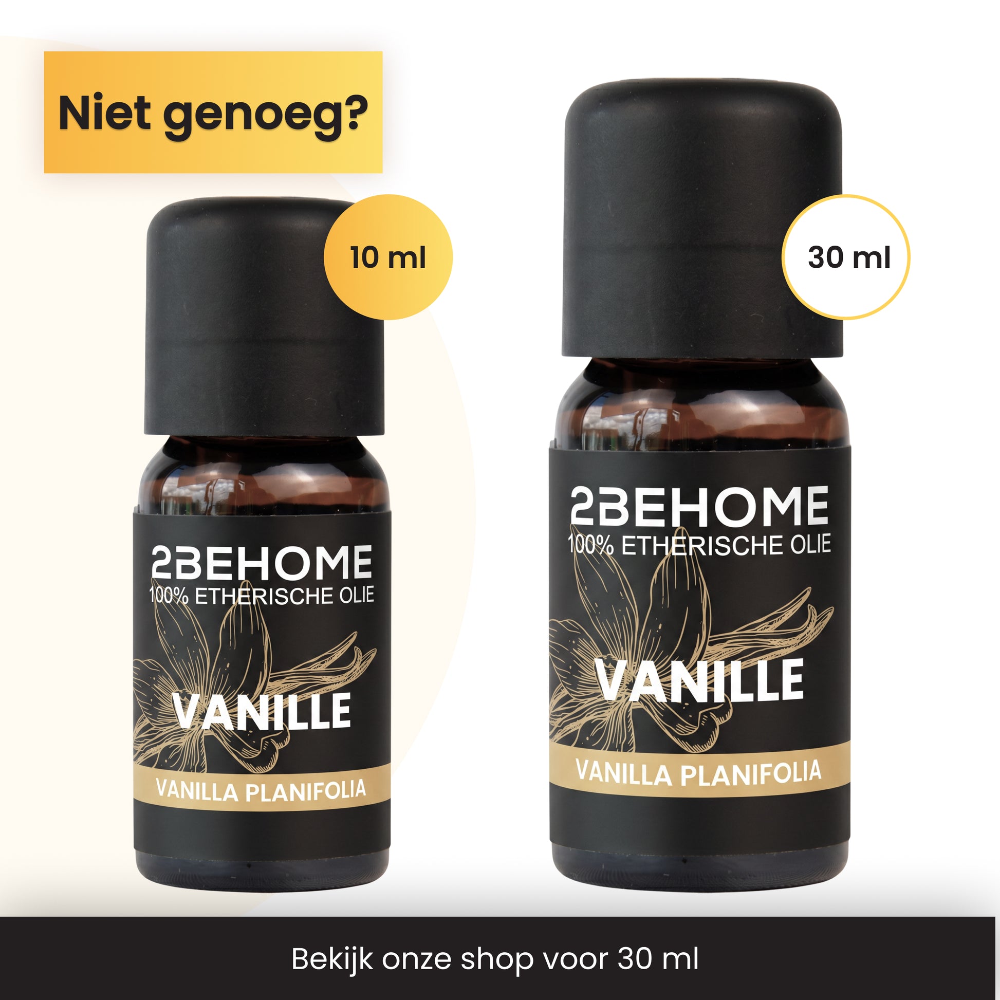 2BEHOME Etherische Olie Vanille - 10 ML - 1 Stuk - Essentiële olie voor Aromatherapie