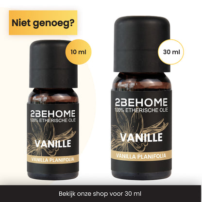 2BEHOME Etherische Olie Vanille - 10 ML - 1 Stuk - Essentiële olie voor Aromatherapie