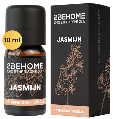 2BEHOME Etherische Olie Jasmijn - 10 ML - 1 Stuk - Essentiële olie voor Aromatherapie