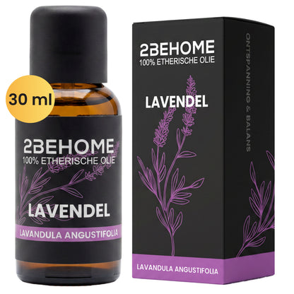 2BEHOME Etherische Olie Lavendel - 30 ML - 1 Stuk - Essentiële olie voor Aromatherapie