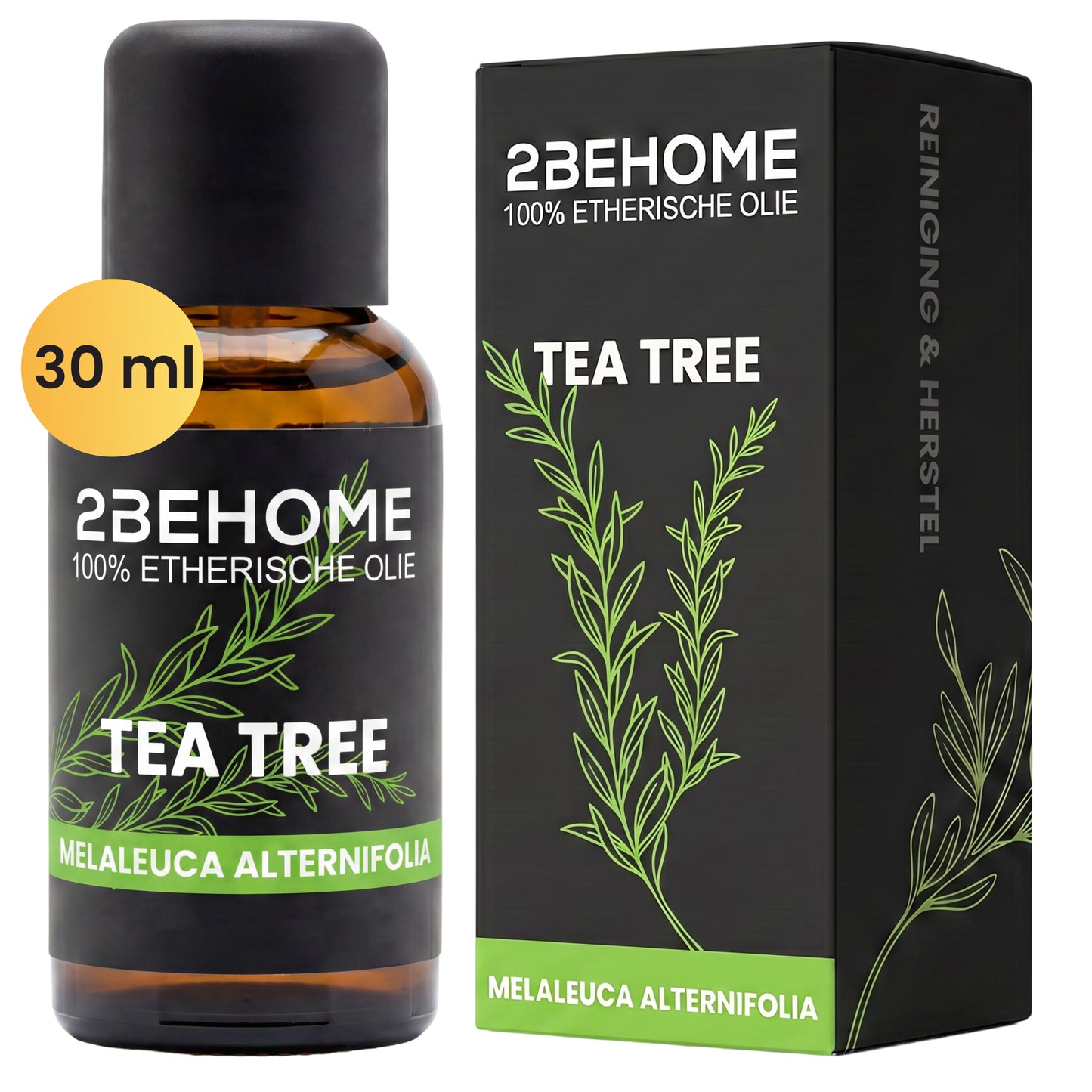 2BEHOME Etherische Olie Tea Tree - 30 ML - 1 Stuk - Essentiële olie voor Aromatherapie
