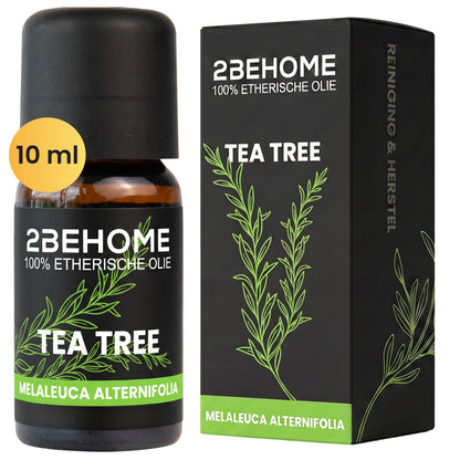 2BEHOME Etherische Olie Tea Tree - 10 ML - 1 Stuk - Essentiële olie voor Aromatherapie