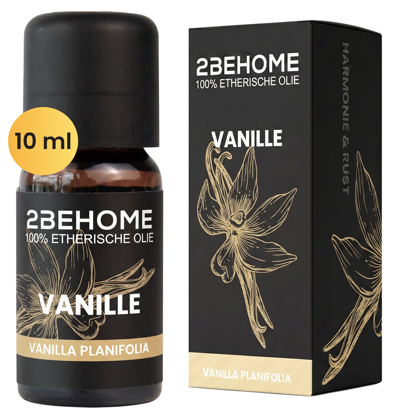 2BEHOME Etherische Olie Vanille - 10 ML - 1 Stuk - Essentiële olie voor Aromatherapie