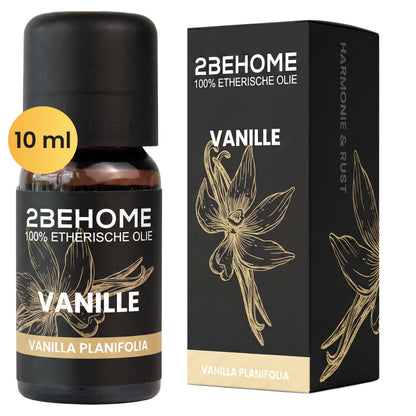 2BEHOME Etherische Olie Vanille - 10 ML - 1 Stuk - Essentiële olie voor Aromatherapie