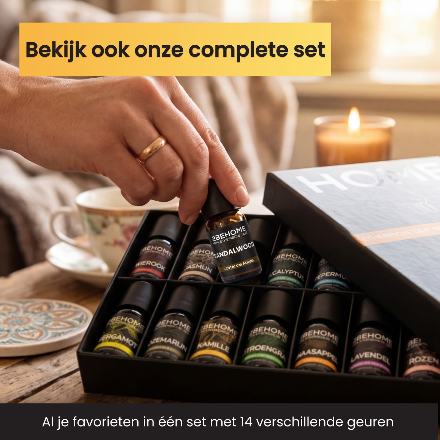 2BEHOME Etherische Olie Sandelwood - 30 ML - 1 Stuk - Essentiële olie voor Aromatherapie