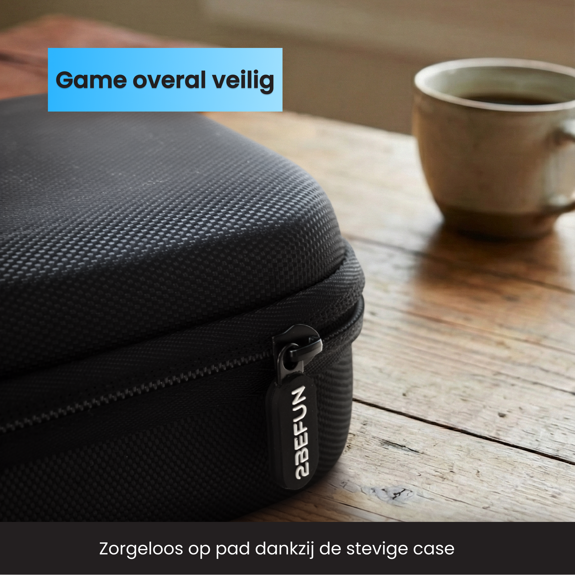 Nintendo Switch case met harde buitenkant en rits, stevige beschermhoes voor Nintendo Switch onderweg