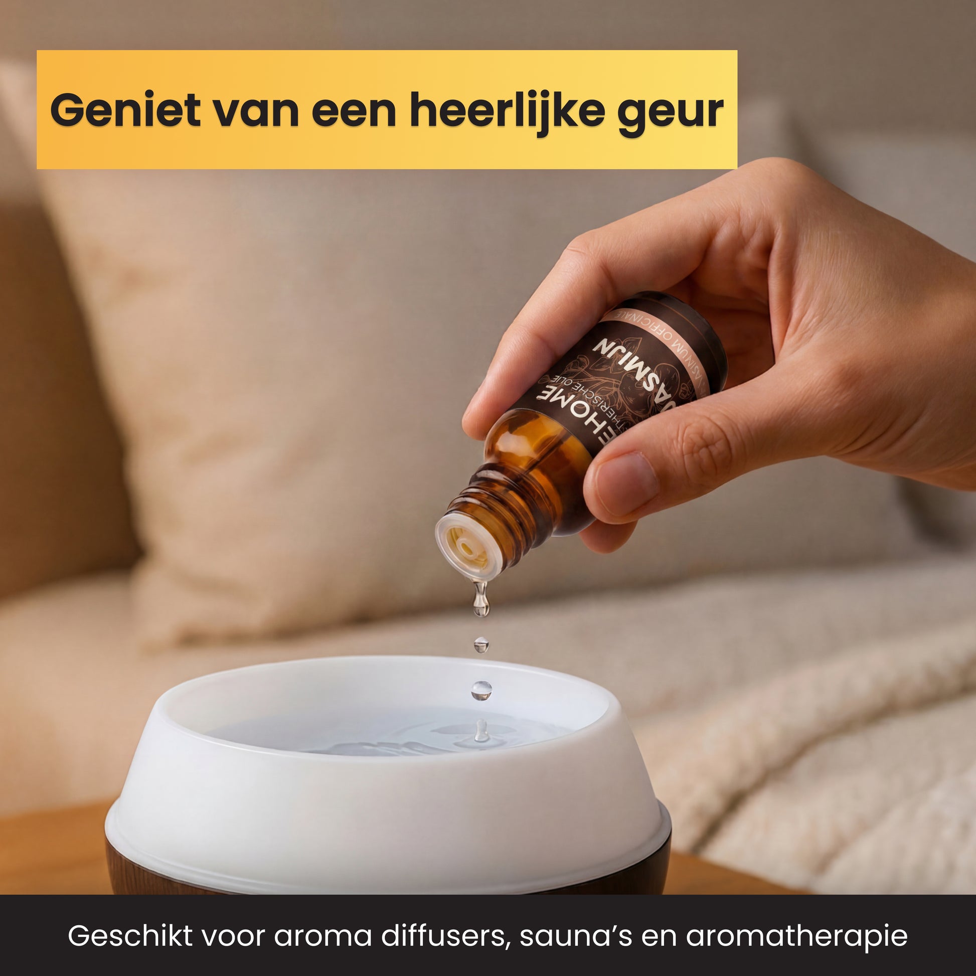 2BEHOME Etherische Olie Jasmijn - 10 ML - 1 Stuk - Essentiële olie voor Aromatherapie