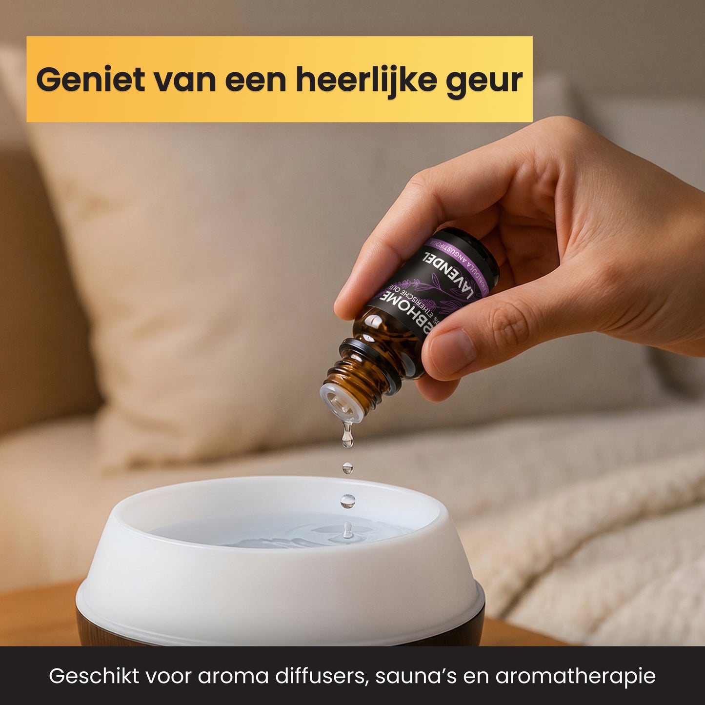 2BEHOME Etherische Olie Lavendel - 10 ML - 1 Stuk - Essentiële olie voor Aromatherapie