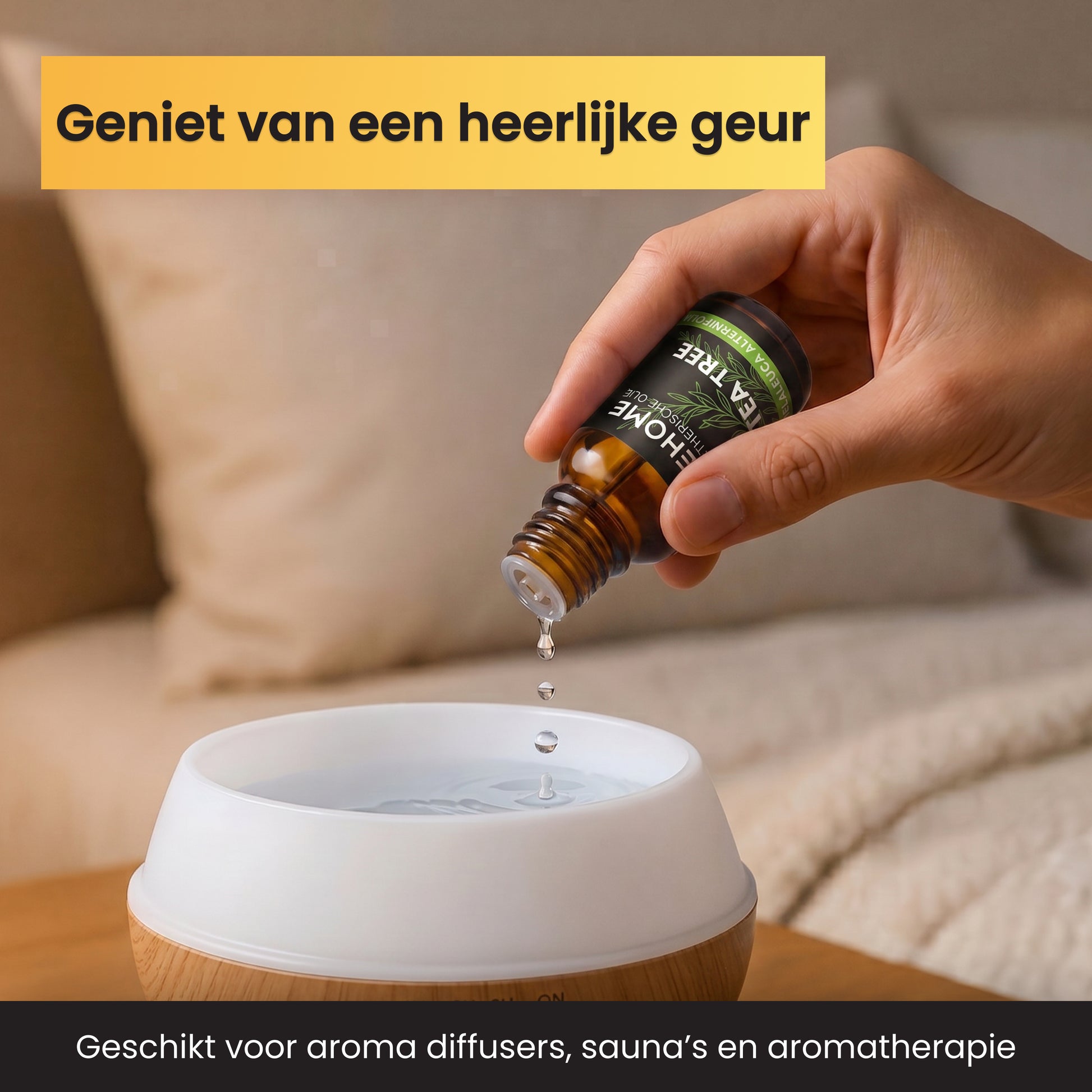 2BEHOME Etherische Olie Tea Tree - 10 ML - 1 Stuk - Essentiële olie voor Aromatherapie