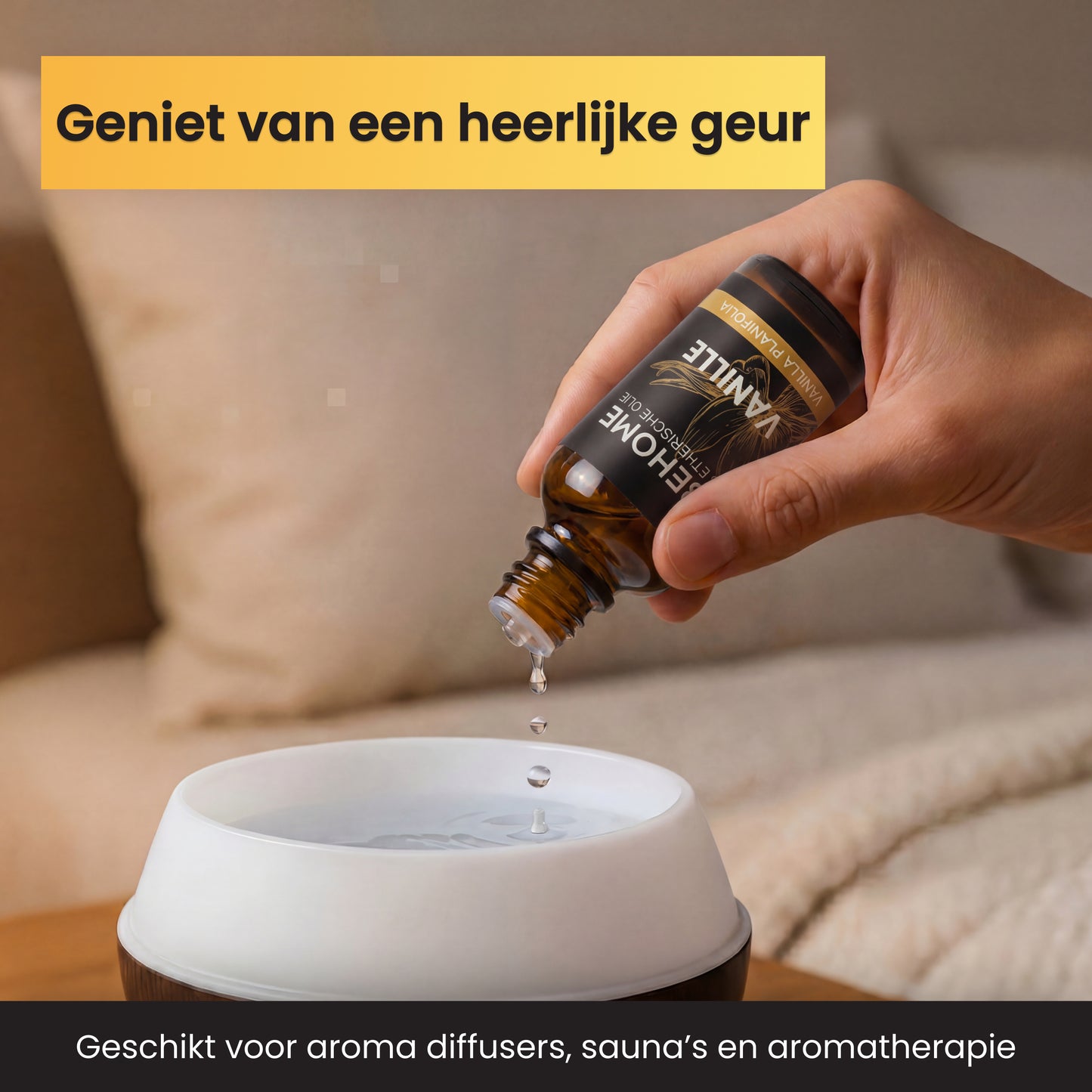 2BEHOME Etherische Olie Vanille - 30 ML - 1 Stuk - Essentiële olie voor Aromatherapie