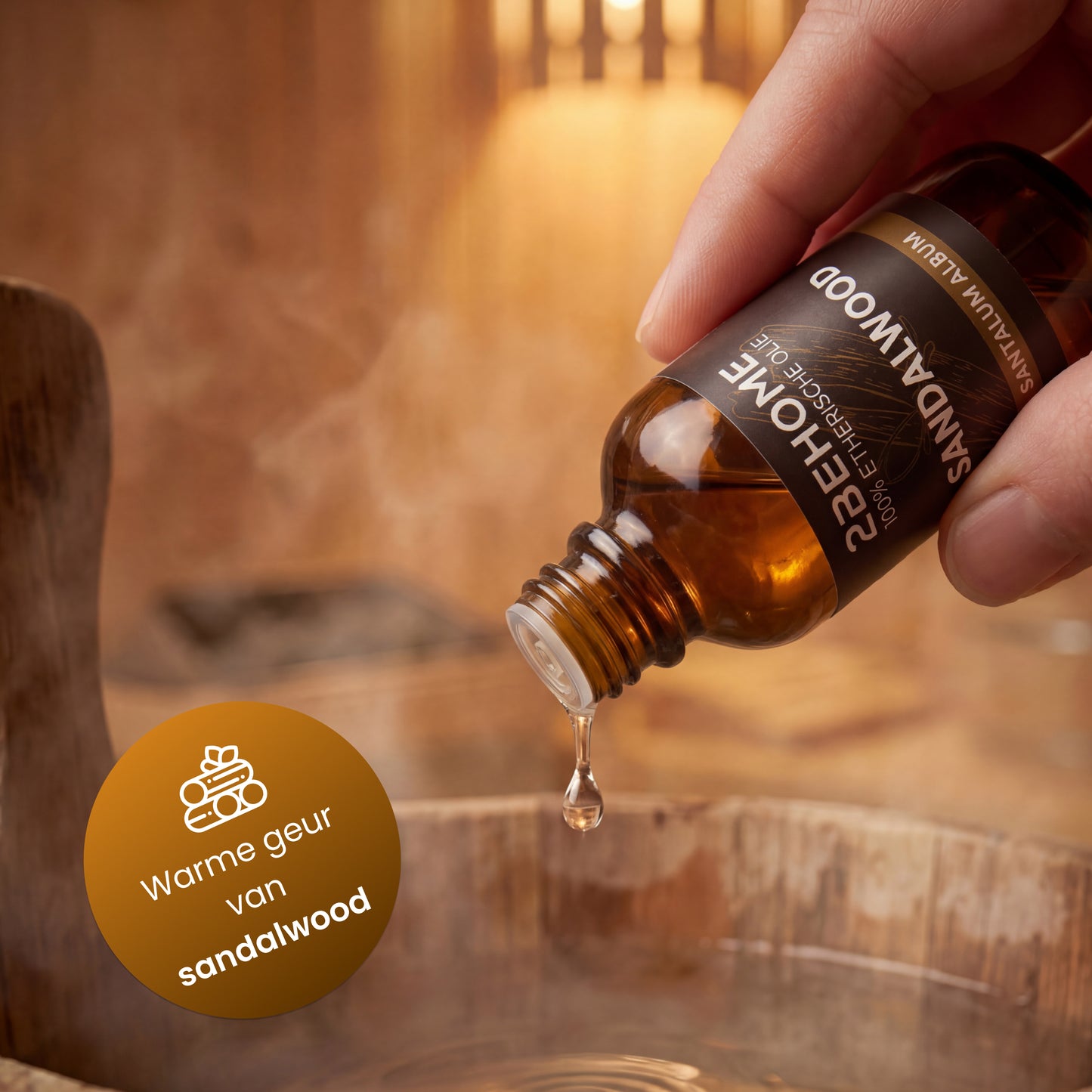 2BEHOME Etherische Olie Sandelwood - 30 ML - 1 Stuk - Essentiële olie voor Aromatherapie