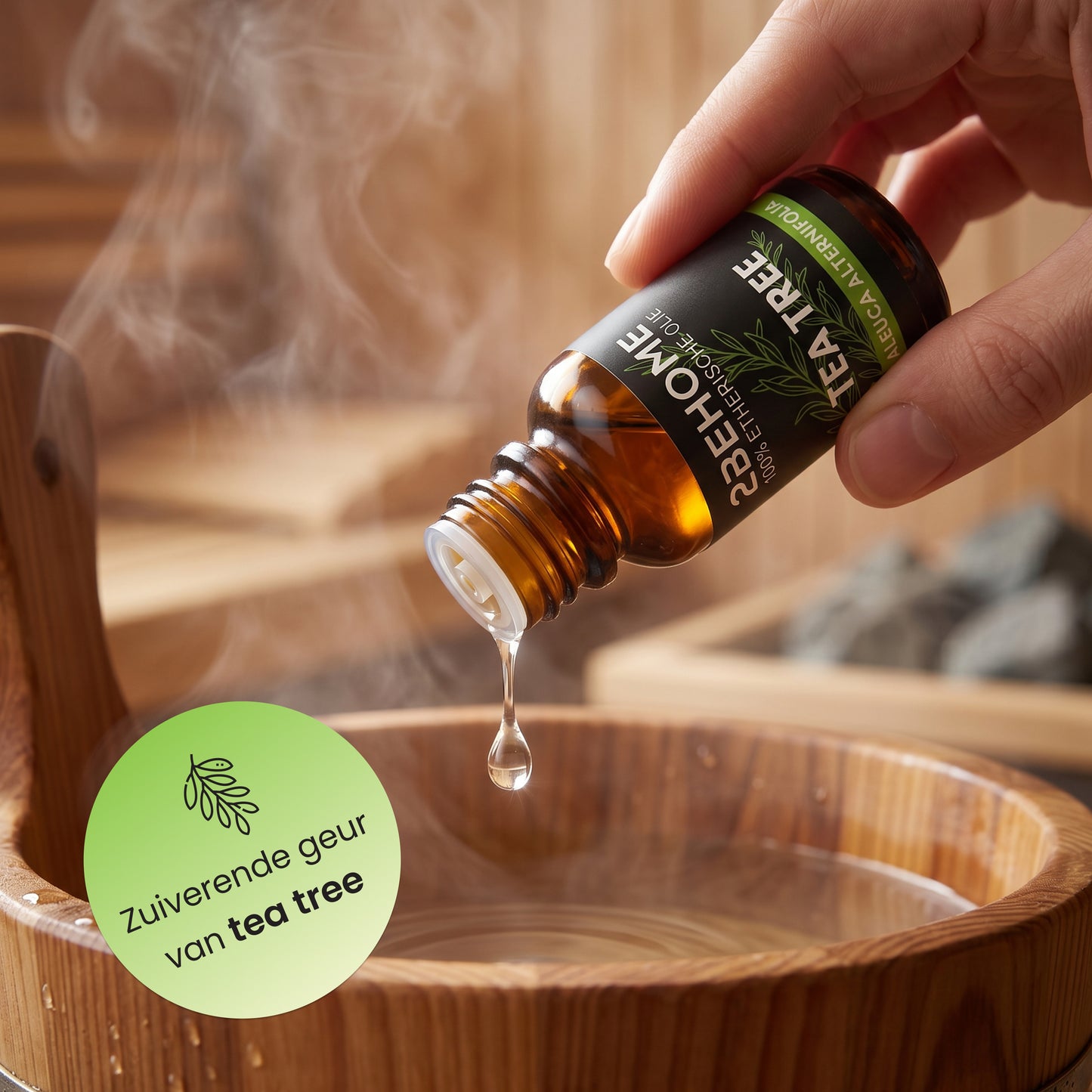 2BEHOME Etherische Olie Tea Tree - 10 ML - 1 Stuk - Essentiële olie voor Aromatherapie