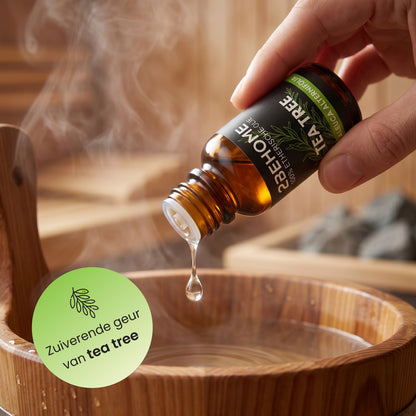 2BEHOME Etherische Olie Tea Tree - 10 ML - 1 Stuk - Essentiële olie voor Aromatherapie